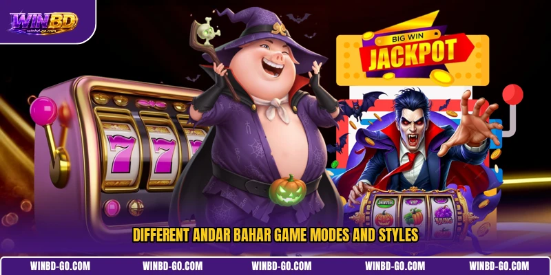 Different Andar Bahar game modes and styles